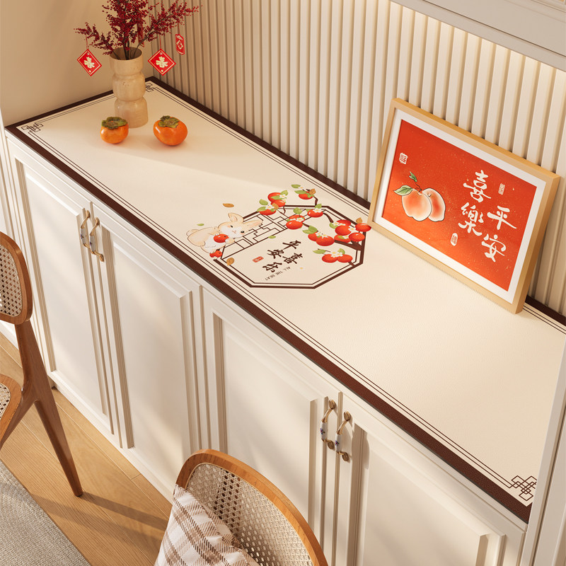 轻奢高级感电视柜桌垫餐边柜台面保护垫鞋柜酒柜防脏桌布桌面垫子,居家布艺,桌布,淘宝优惠券,粉丝福利购,淘宝优惠卷