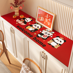 电视柜台面保护垫2024新款桌垫防水防油鞋柜酒柜防脏桌布玄关垫子