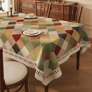 桌布棉麻布艺2026新款轻奢高级感餐桌台布防水防油免洗桌垫茶几垫
