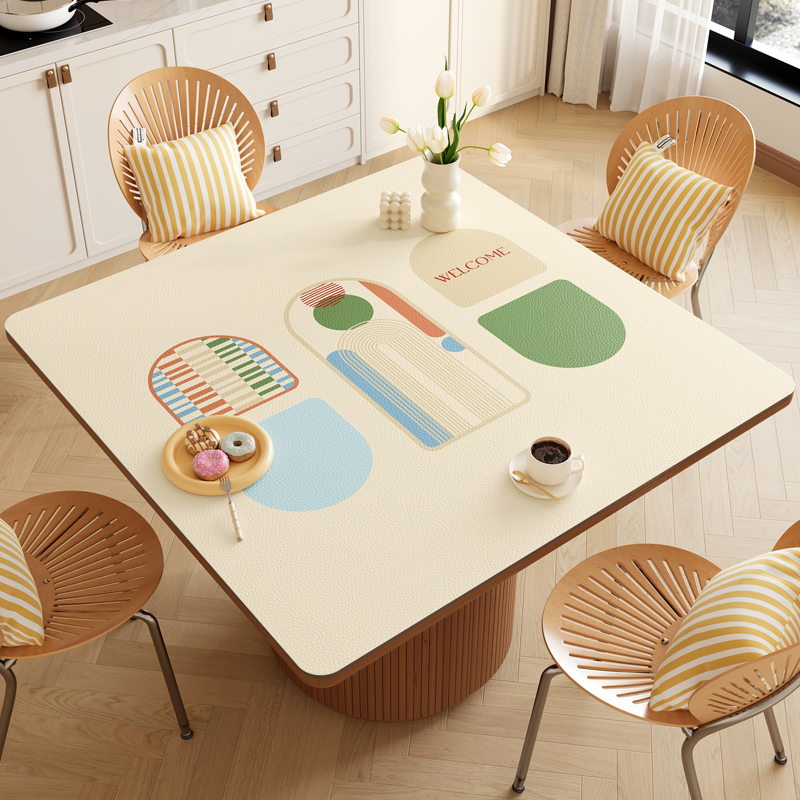 正方形桌布防水防油免洗桌子垫子