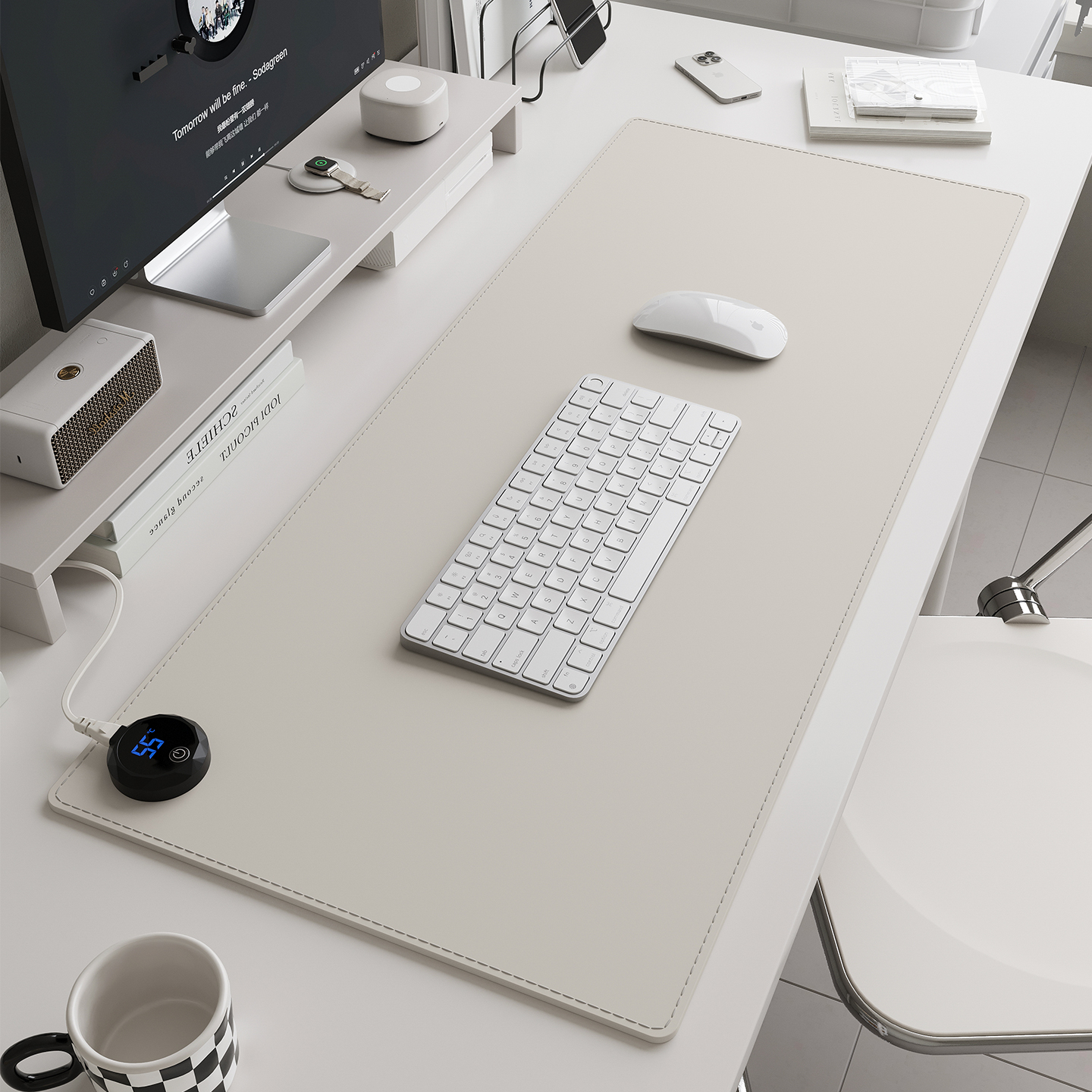 加热桌垫电脑桌键盘鼠标垫暖桌垫