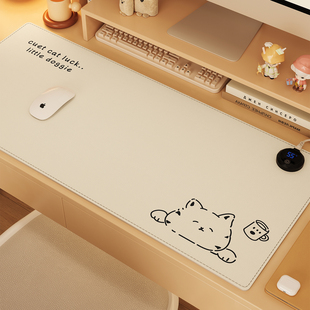 大号加热鼠标垫暖桌垫办公室电脑桌面发热垫书桌写字暖手电热垫子