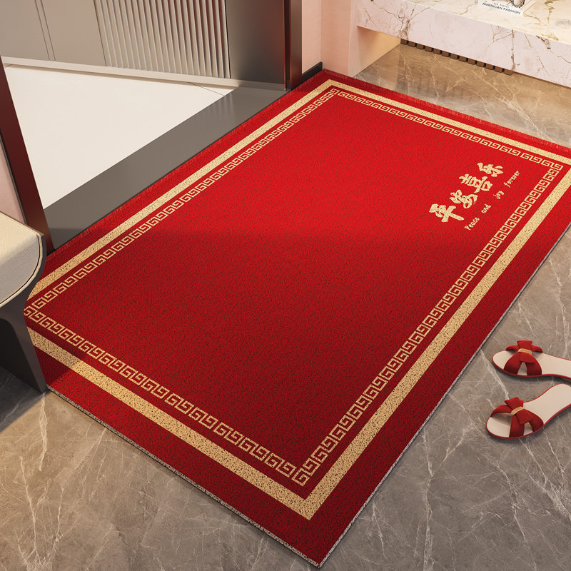 2026新款入户门地垫门口进门脚垫家用红色喜庆新年耐脏免洗地毯垫,居家布艺,入户地垫,淘宝优惠券,粉丝福利购,淘宝优惠卷