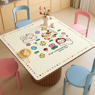 正方形桌布防水防油免洗桌垫隔热防烫餐桌台面垫子饭桌桌面保护垫