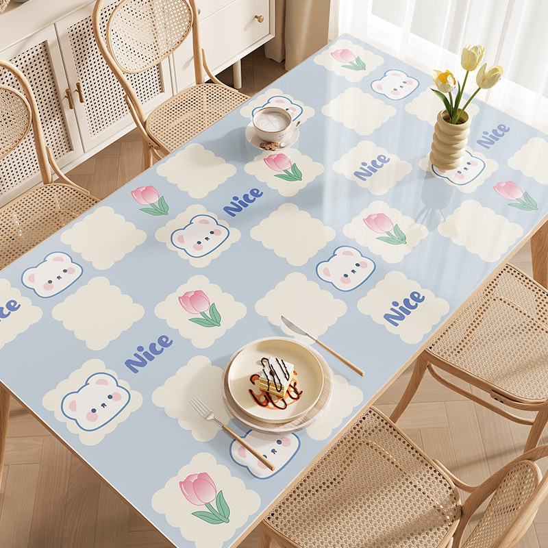 桌布免洗防油防水餐桌垫pvc软玻璃茶几垫高级感透明桌面保护垫子,居家布艺,桌布,淘宝优惠券,粉丝福利购,淘宝优惠卷