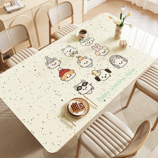卡通软玻璃桌垫pvc餐桌垫2026新款防水防油免洗桌布茶几桌面垫子