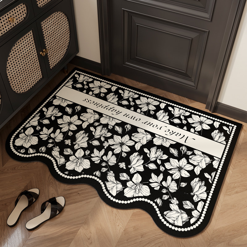法式复古入户门地垫进门耐脏免洗pvc脚踏垫可裁剪玄关不规则地毯,居家布艺,入户地垫,淘宝优惠券,粉丝福利购,淘宝优惠卷