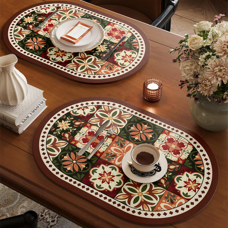 西餐餐垫高级轻奢台面硅胶沥水垫