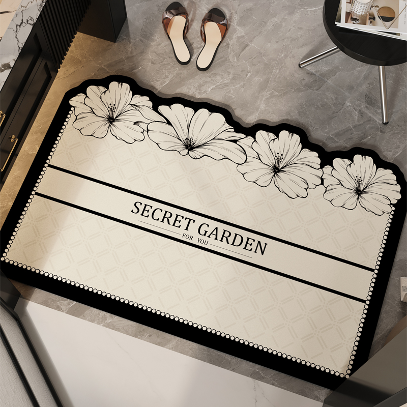 硅藻泥吸水地垫卫生间门口浴室垫