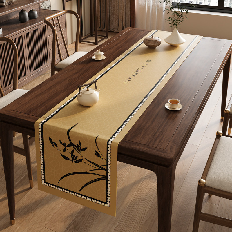 中古风桌旗免洗防油防水茶席茶台布艺轻奢茶几桌布茶垫布现代简约,居家布艺,桌旗,淘宝优惠券,粉丝福利购,淘宝优惠卷
