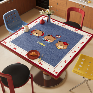 正方形桌垫防水防油免洗桌布八仙桌桌面垫隔热防烫桌子保护垫餐桌