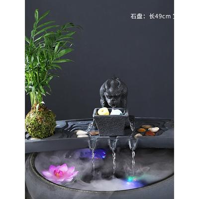 鱼缸鱼缸景观摆件水族循环过滤氧化水摆件陶瓷装饰过滤水流装置