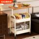 可移动零食小推车沙发边几卧室床边置物架高茶几桌子客厅家用柜子