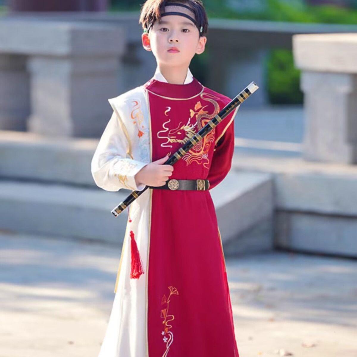 男童汉服2025新款秋装中国风男生幼儿园男孩唐装秋款中秋儿童古装