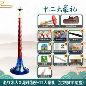 宏艺凤鸣吹奏成人乐器老红木唢呐乐器全套精品唢呐成人专业演奏老