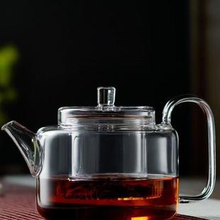 玻璃蒸煮两用茶壶电陶炉专用耐高温可加热烧水过滤茶具泡茶器单壶
