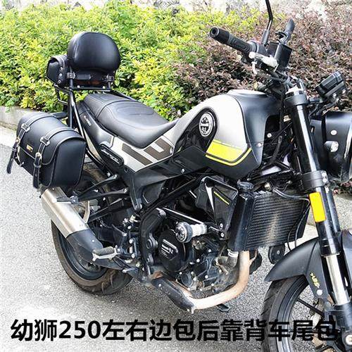 适用于贝纳利幼狮500/250/502c防摔杠后靠背边包保险杠改装护杠件