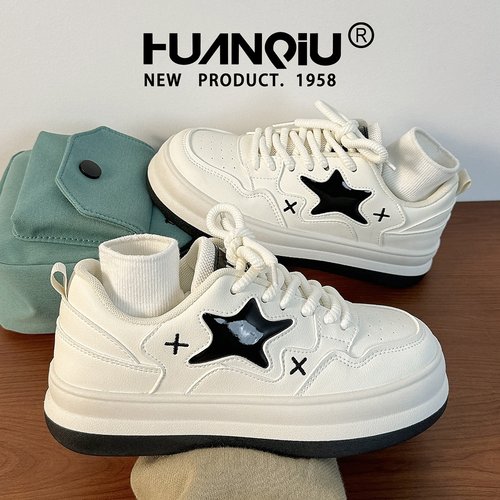 环球新品爆款星星小白鞋