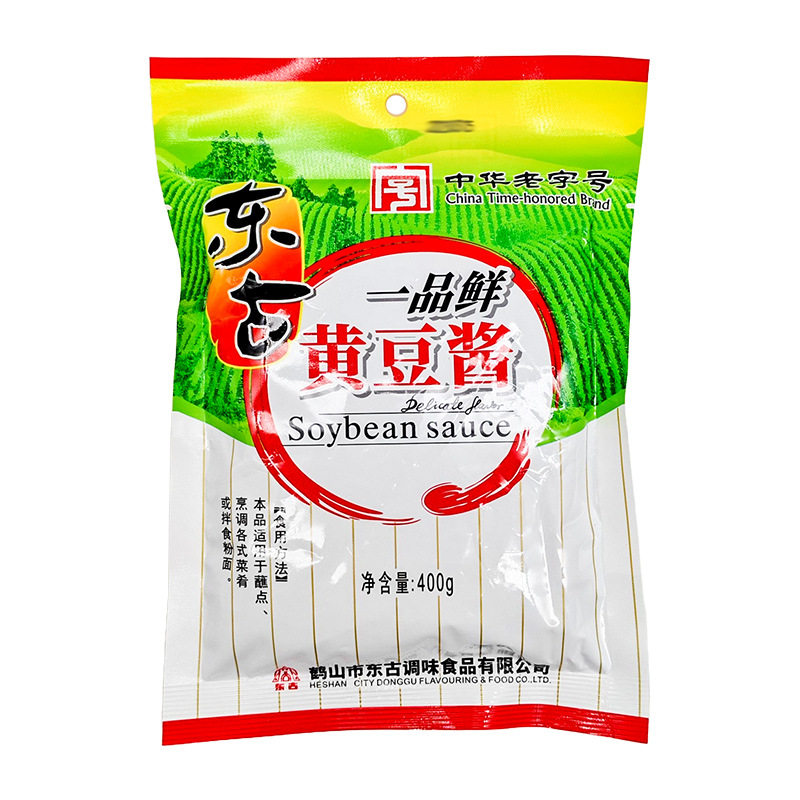 东古一品鲜黄豆酱400g醮焖蒸炒拌食盒装东古黄豆酱大葱蘸料调味料