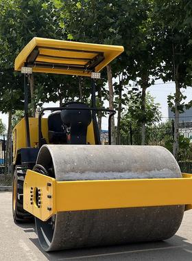 前钢三轮后胶压实机高层建筑土力方压土机国动VZO柴轮油驾驶型振