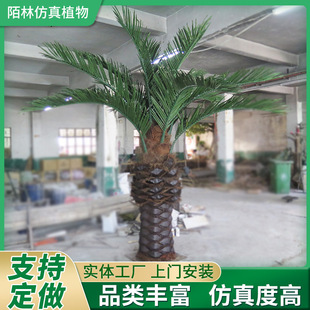 仿真海藻树棕榈树大型椰子树户外园林装 饰假树景观工程大王椰子树