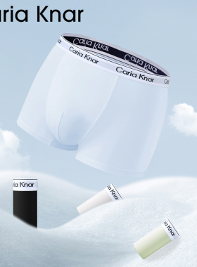 CariaKnar男士无痕内裤天丝透气四角短裤速干薄款大码男生平角裤