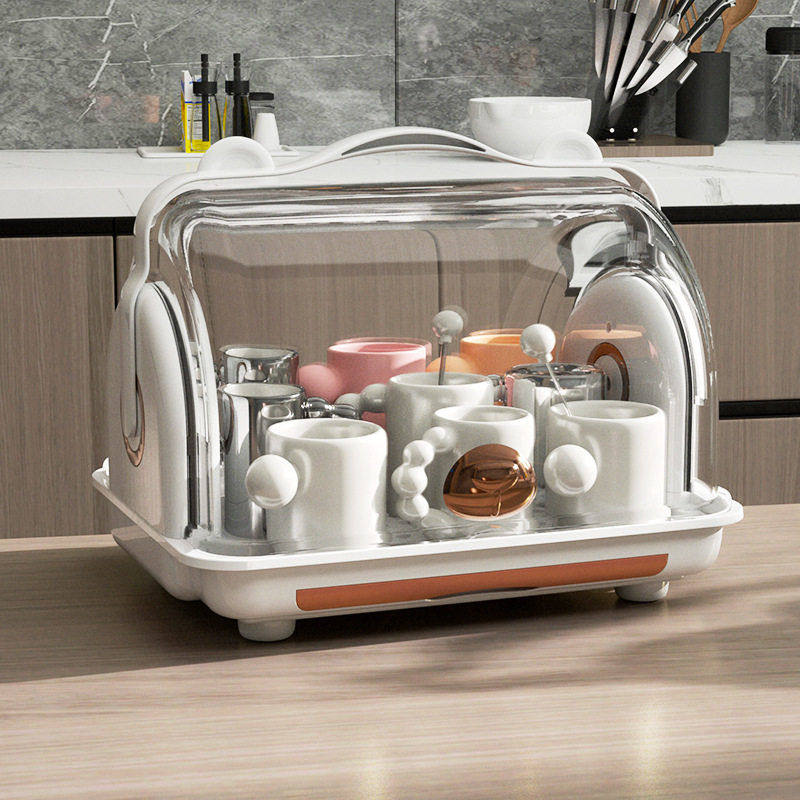 碗筷收纳盒带盖家用沥水架厨房无缝塑料双层置物升级款碗碟碗柜,厨房/烹饪用具,碗架,淘宝优惠券,粉丝福利购,淘宝优惠卷