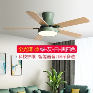 卧室儿童风扇灯2025新款简约网红餐厅客厅家用一体吊灯吸顶吊扇灯