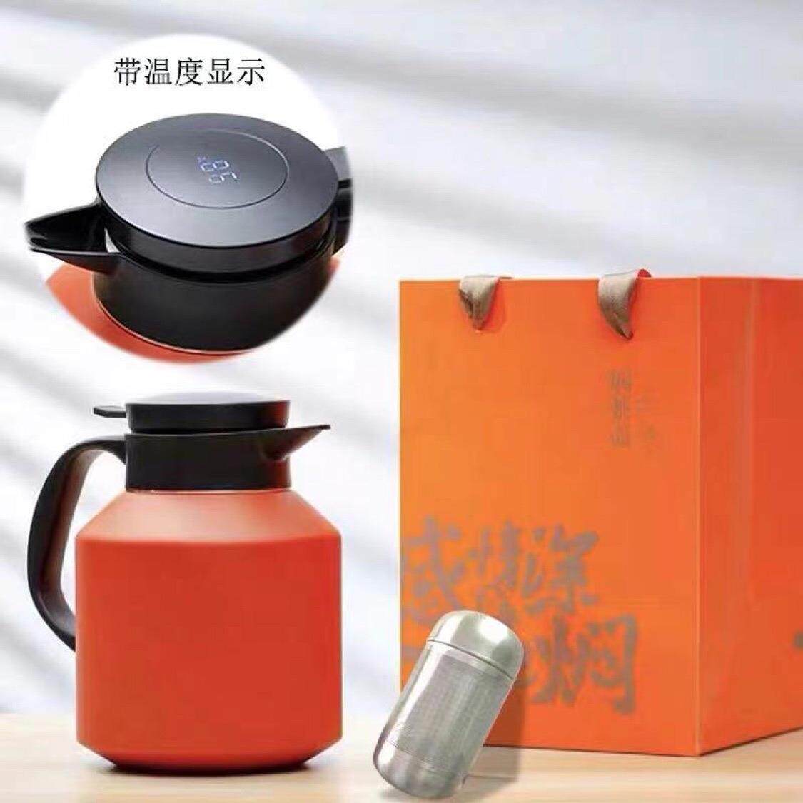 1800ML老白茶陈皮焖茶壶温显带茶仓316不锈钢保温内胆焖壶便携