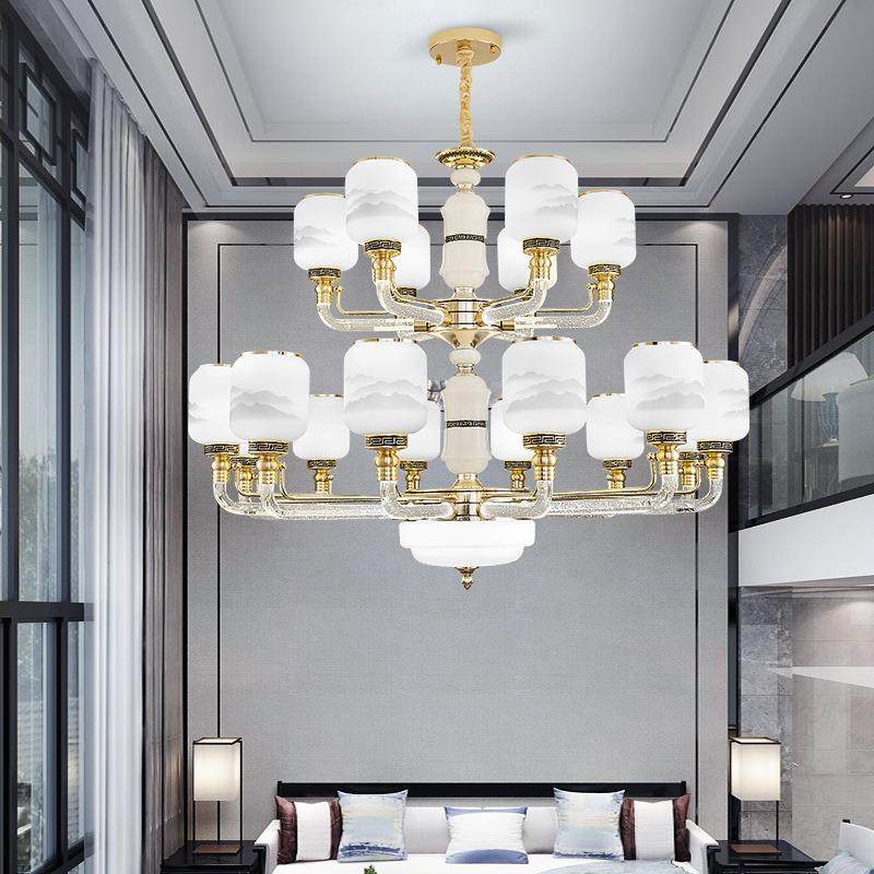 新款欧式吊灯奢华大气现代客厅吊灯餐厅卧室楼梯水晶管简欧蜡烛灯
