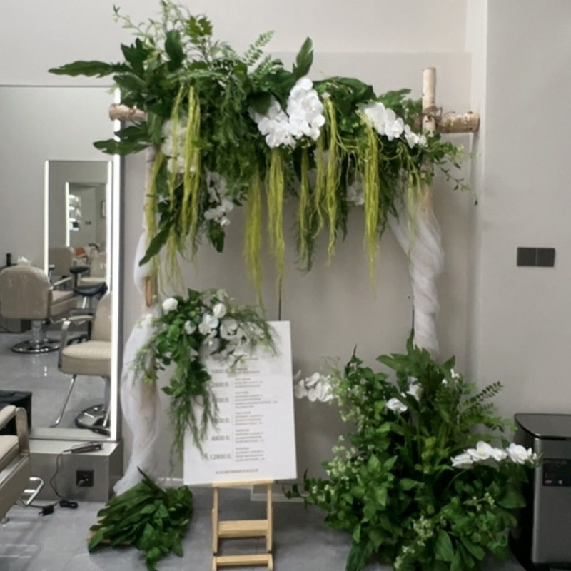 森系仿真绿植拱门壁挂门头橱窗