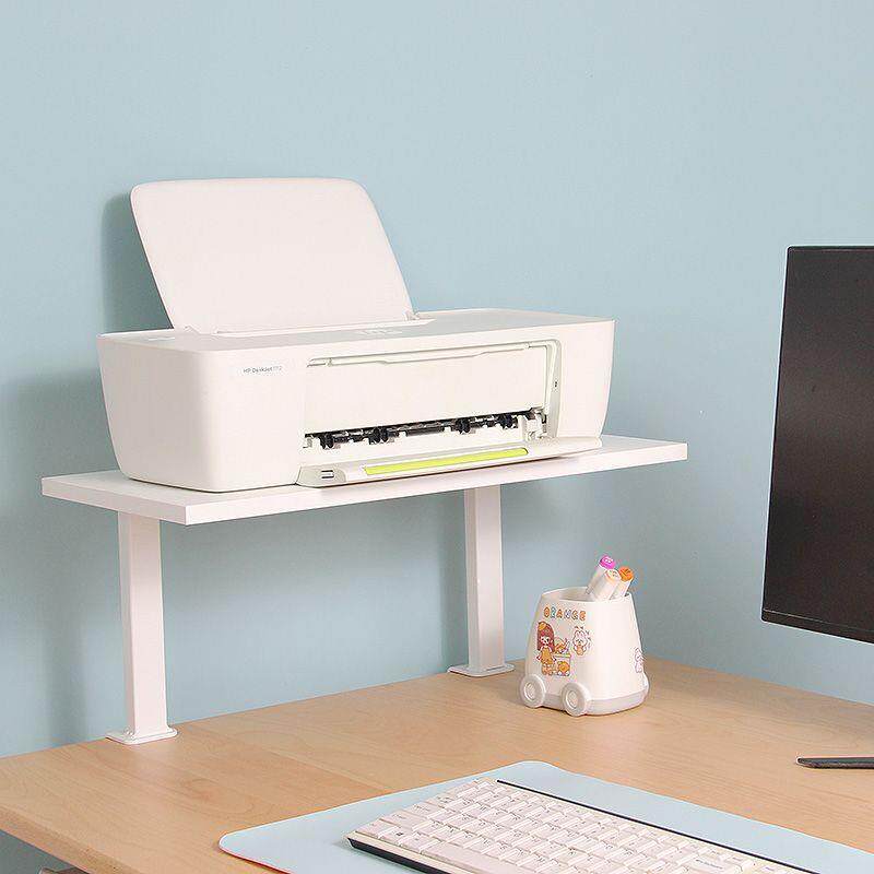 NRB桌面悬浮置物架打印机支架增高架实木电脑桌上收纳架书桌书架
