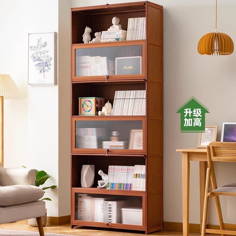简易书架落地书柜儿童阅读区绘本架靠墙置物架客厅家用收纳储物架