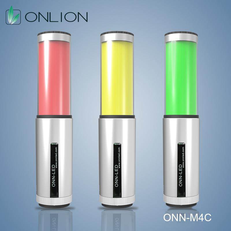 欧恩M4C三色灯设备三色信号灯机床三色警示灯LED单层三色带蜂鸣