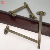中式 纯铜 仿古樟木箱铜配件五金木箱子支架支撑杆箱撑拉杆机剪老式
