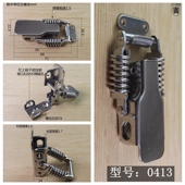 0413搭扣不锈钢弹簧锁扣90度弯钩搭扣箱扣卡扣箱体搭扣木箱搭扣
