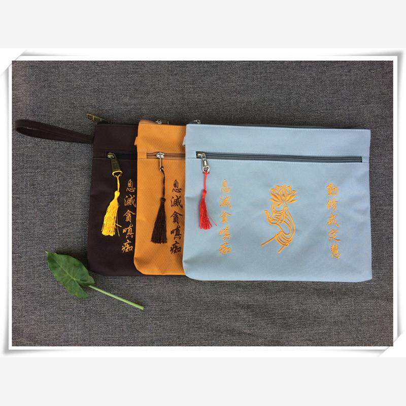 僧服朝修帆布僧包三衣袋朝山袋居士包大容量双肩包和尚布包海青袋