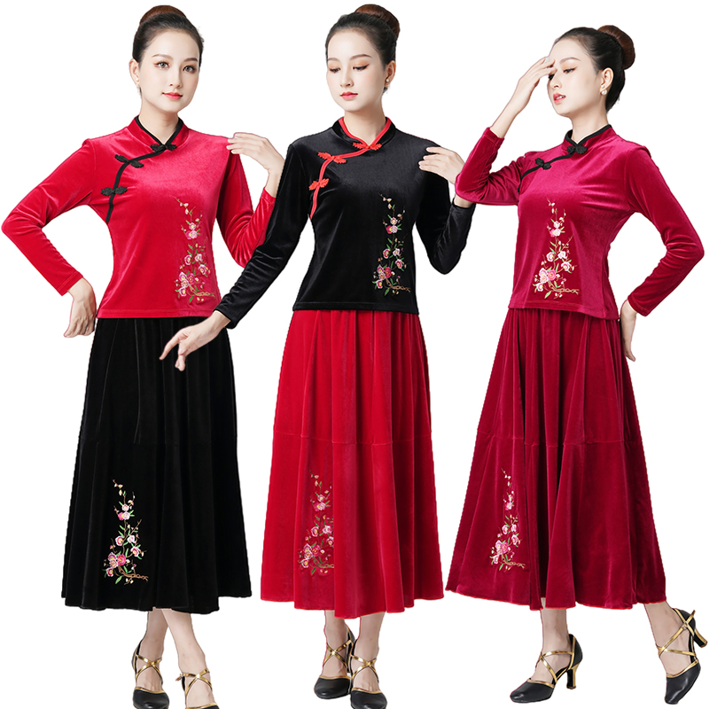 秋冬广场舞服装新款套装