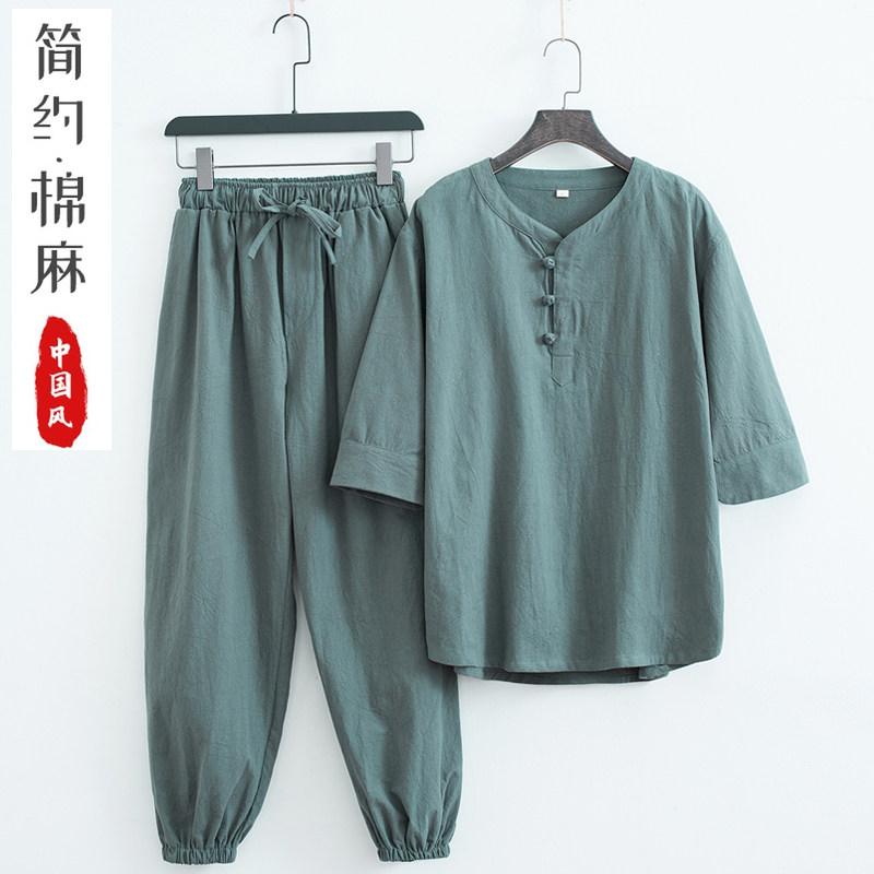 秋季棉麻中式居士服女禅