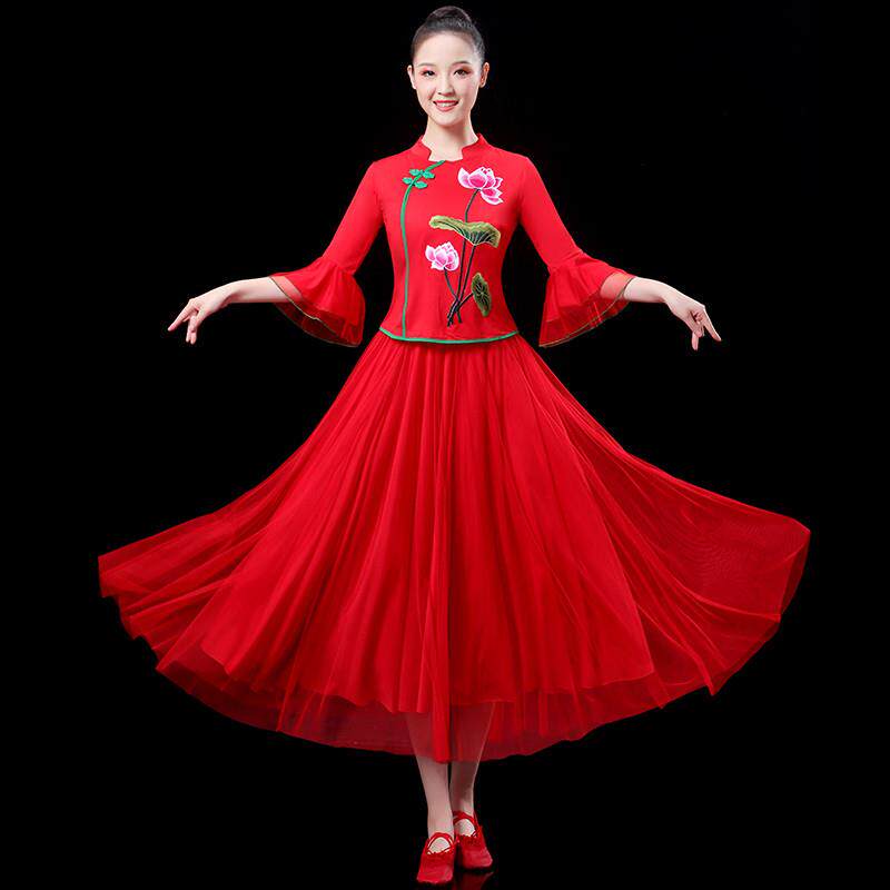 广场舞服装女成人套装中
