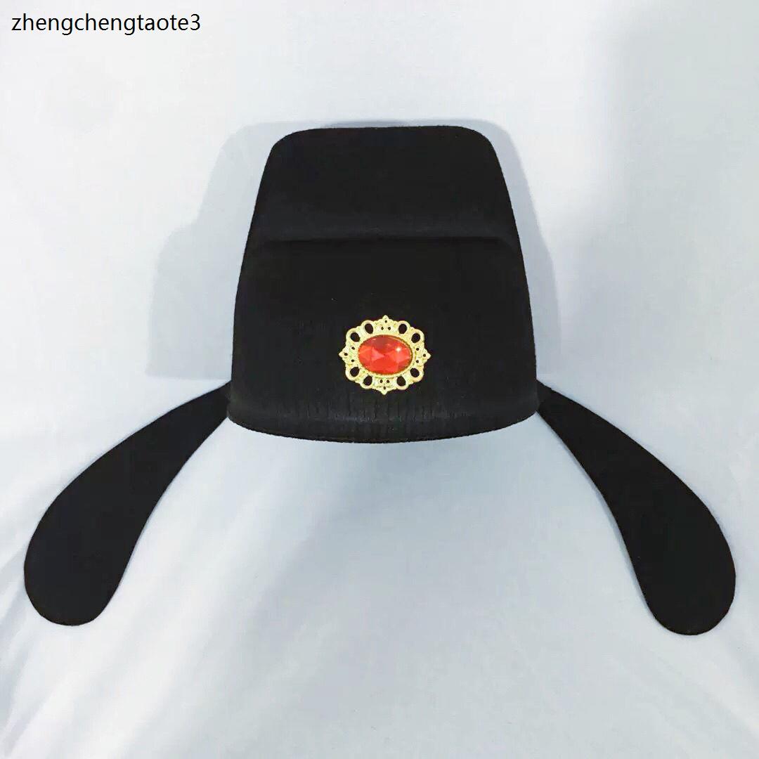 唐装状元帽乌纱帽子展昭