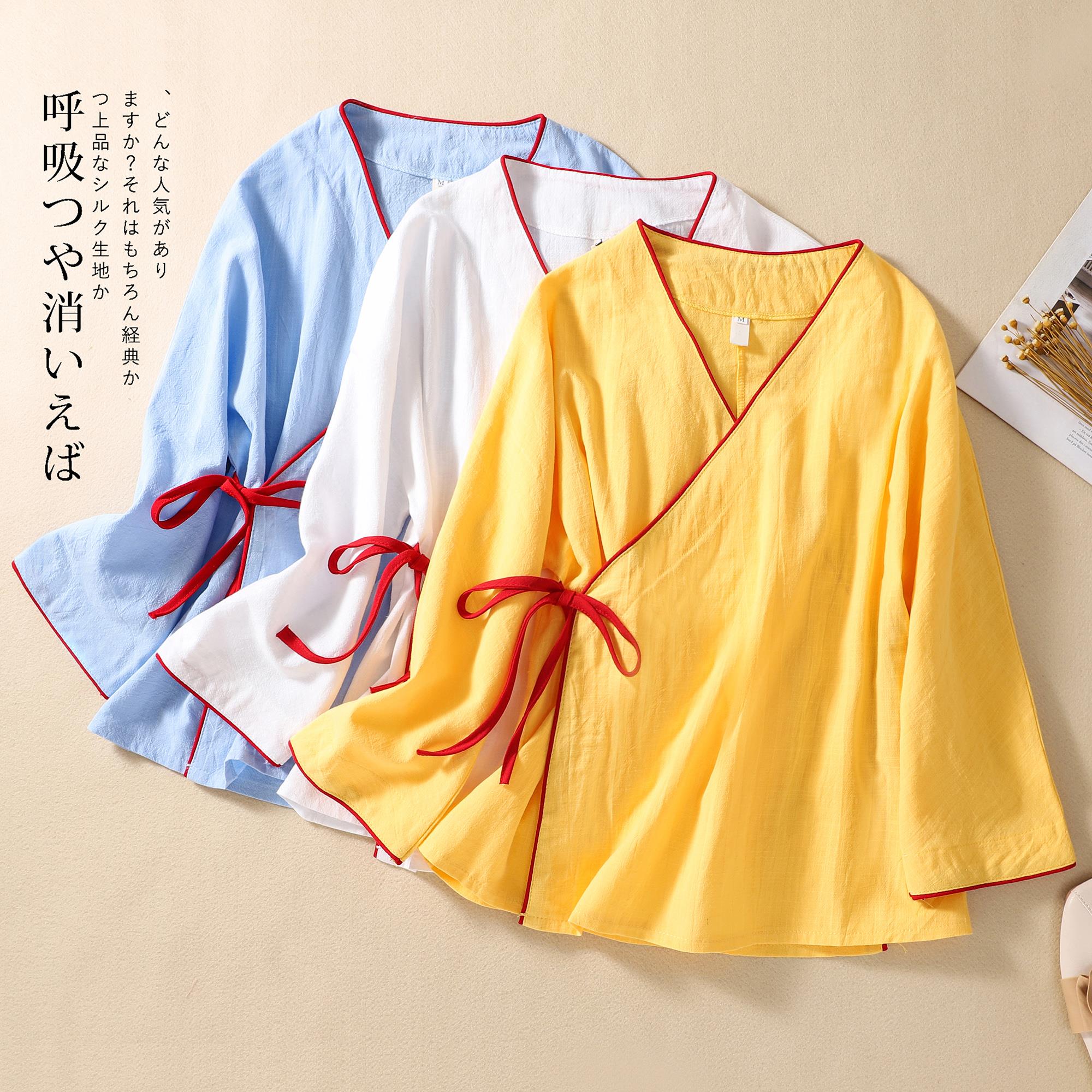 中国风复古汉服系带开衫