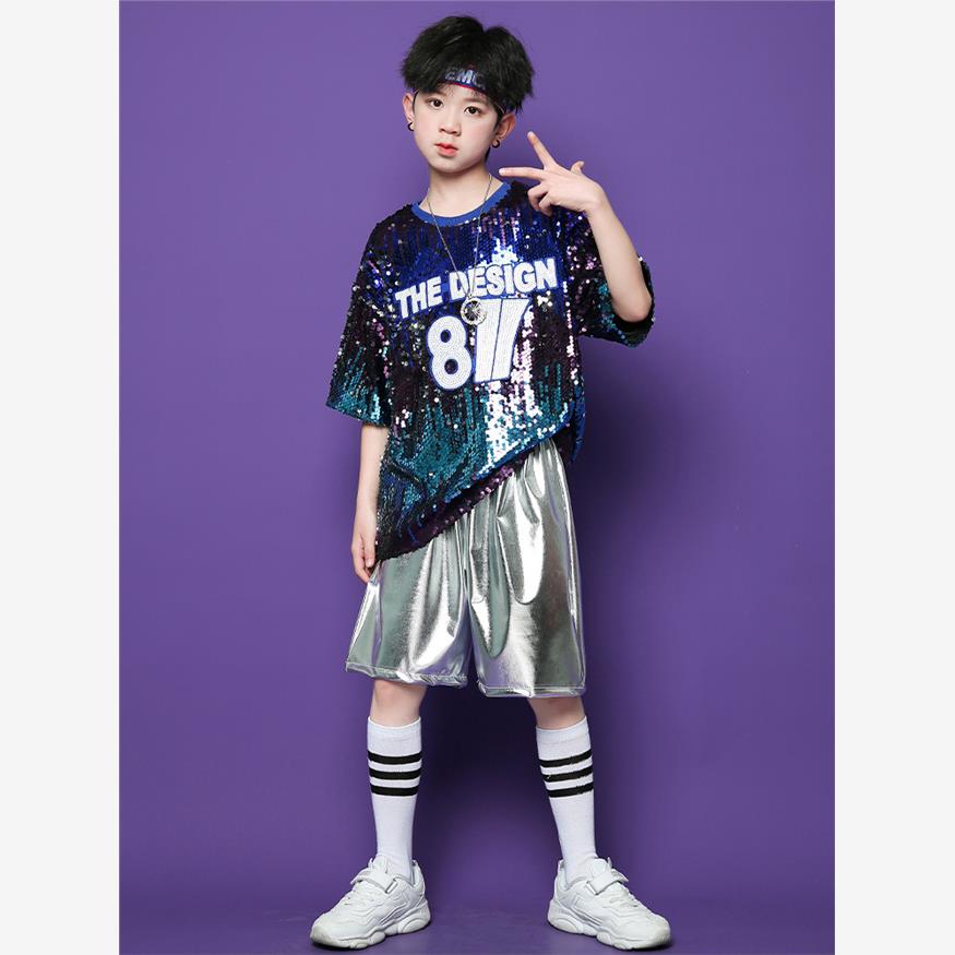 六一儿童啦啦队演出服男
