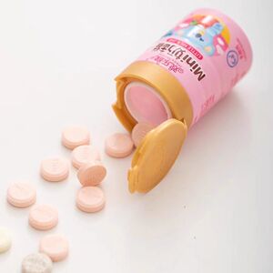 欢乐猴小奶罐奶片儿童糖果老酸奶风味迷你瓶独立包装随身携带零食