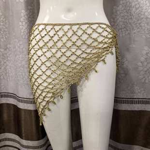 新款手钩花头巾腰巾臀巾小三角围巾礼服配饰时尚镂空沙滩披肩斗篷