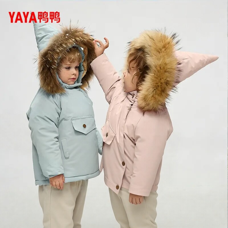 儿童羽绒服2026年秋冬新品大毛领
