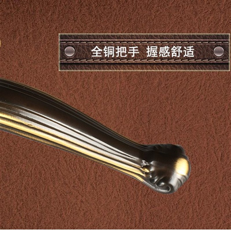 台湾SM 7298 SF咖啡色房间纯铜门锁泰好铜业世家五金门锁