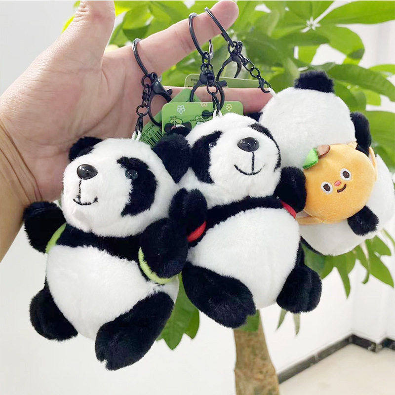 熊猫公仔毛绒钥匙扣挂件公仔玩偶挂饰经典熊猫娃娃纪念品毛绒玩具,玩具/童车/益智/积木/模型,毛绒/玩偶/公仔/布艺类玩具,淘宝优惠券,粉丝福利购,淘宝优惠卷