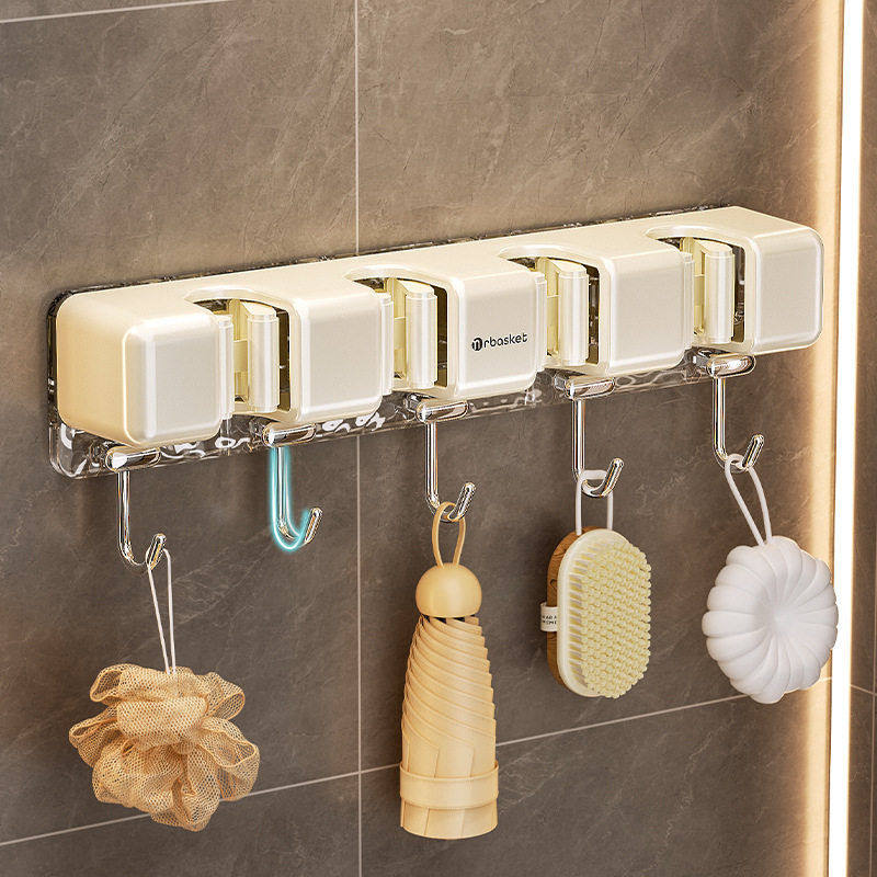 固定卡扣扫把夹拖把架挂钩拖把夹免打孔壁挂卫生间拖布收纳架强力,收纳整理,CD架,淘宝优惠券,粉丝福利购,淘宝优惠卷