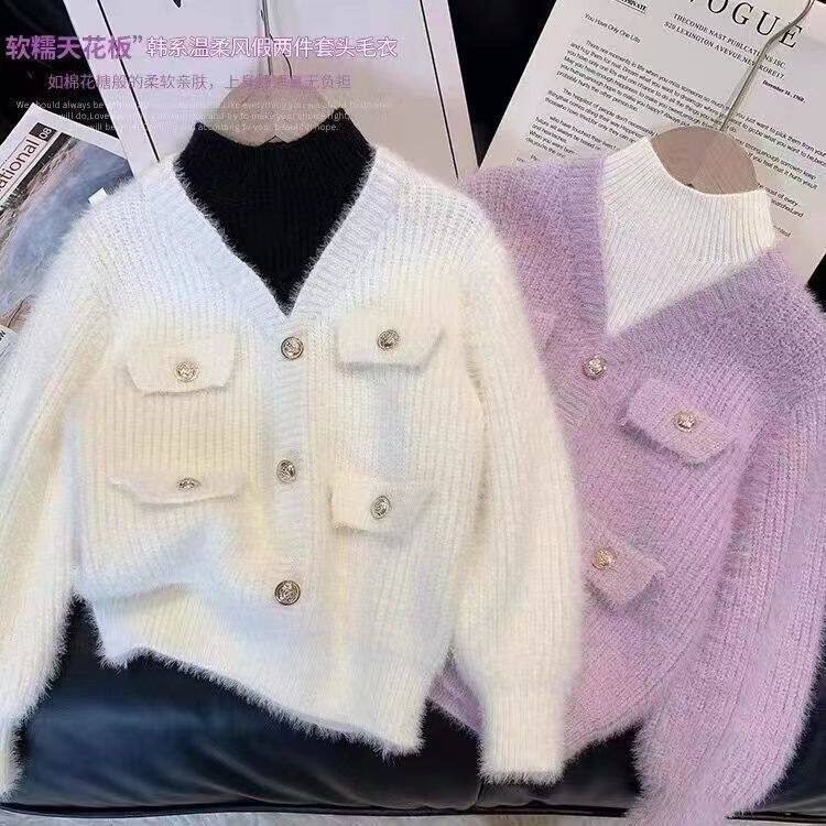 儿童加厚冬装保暖毛衣新